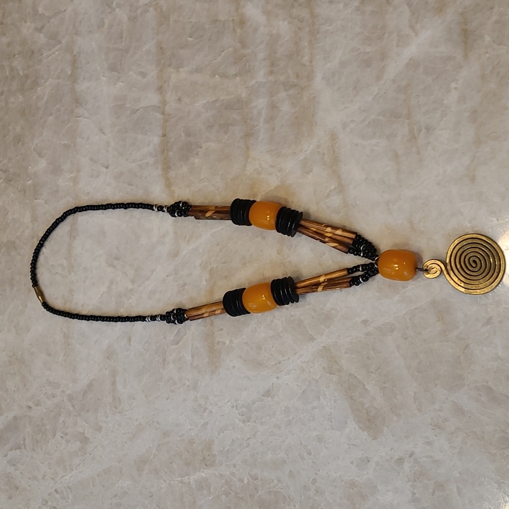 Artsy African style necklace